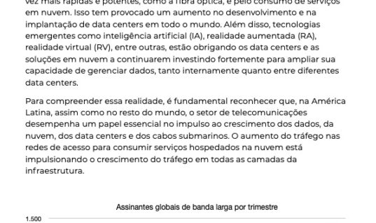 Óptica coerente: uma solução para atender às crescentes necessidades de conectividade e sustentabilidade da América Latina